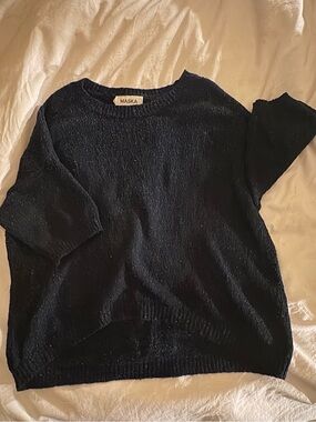 MASKA's Blue Knit Sweater